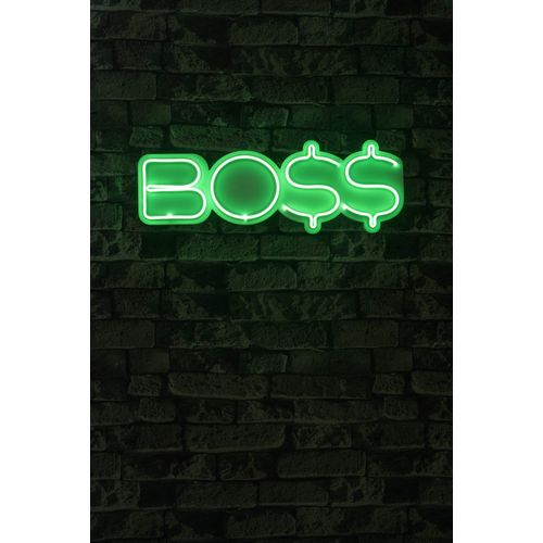 Wallity Ukrasna plastična LED rasvjeta, BOSS - Green slika 9