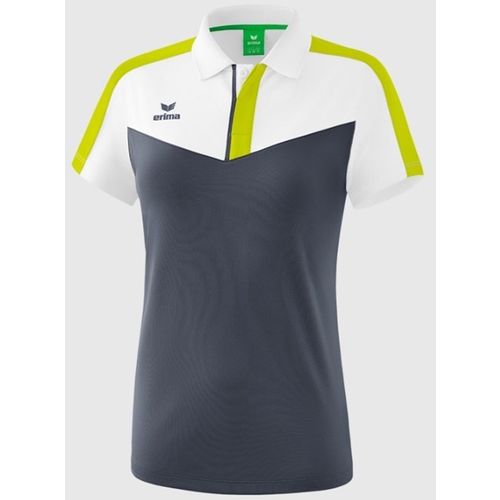 Ženska  Majica Erima Squad Polo White/Slate Grey/Bio Lime slika 1