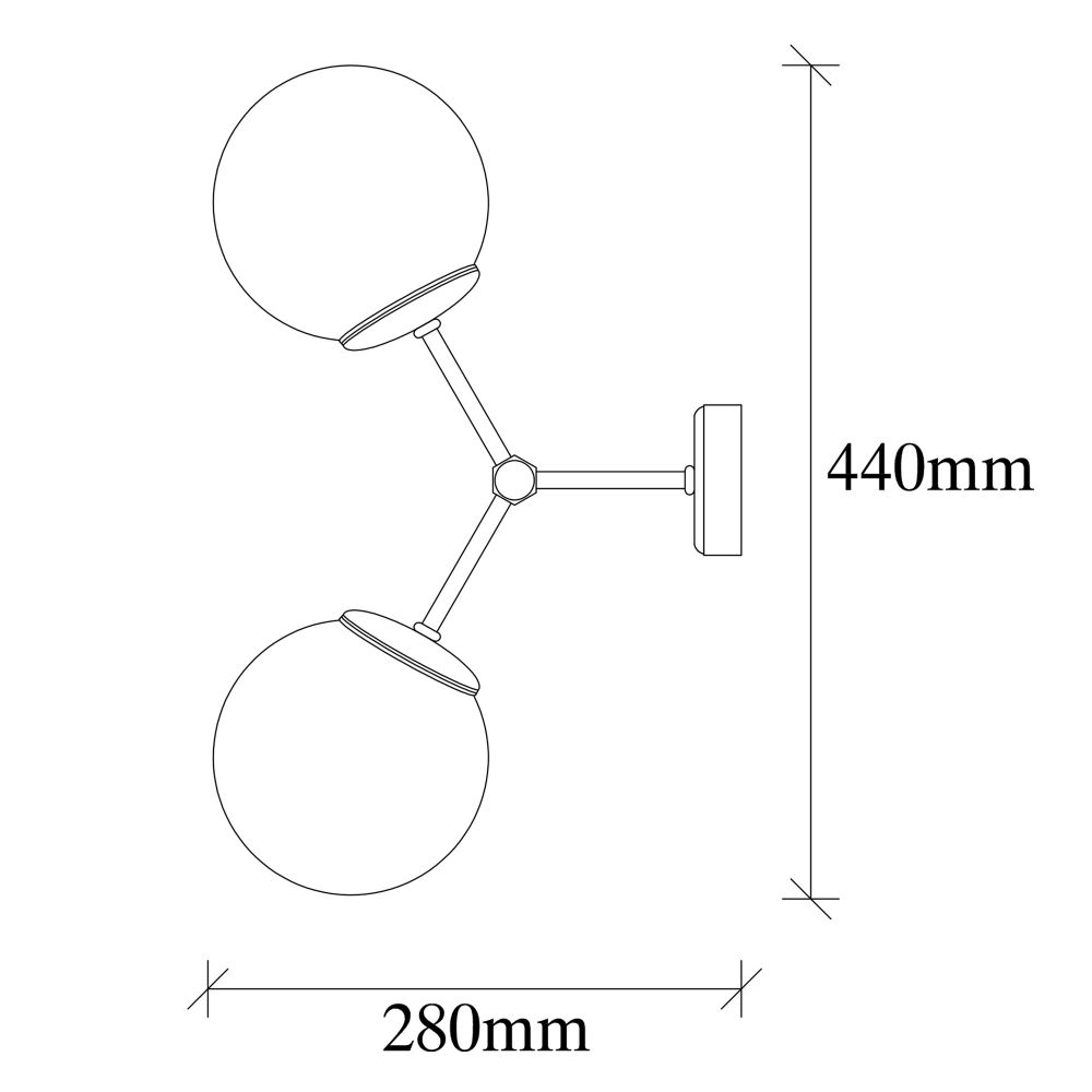 Zidna lampa Damar - 6341 Žuto-Bijela slika 7
