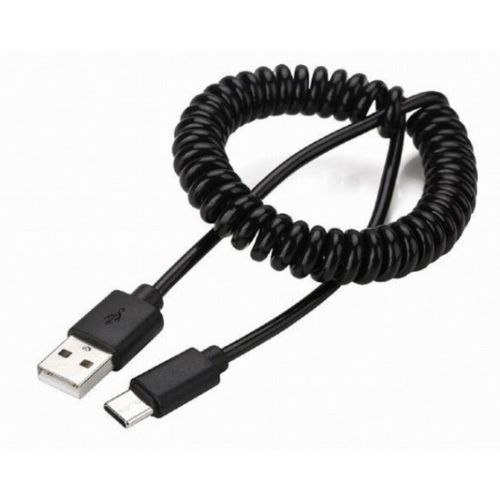 CC-USB2C-AMCM-6 Gembird Spiralni USB 2.0 AM na USB-C kabl, 1.8 m, black slika 2