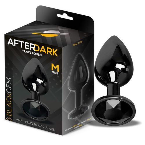 Afterdark Aluminium Blackgem Butt Plug S/M/L - M 8.2cm x 3.4cm slika 21