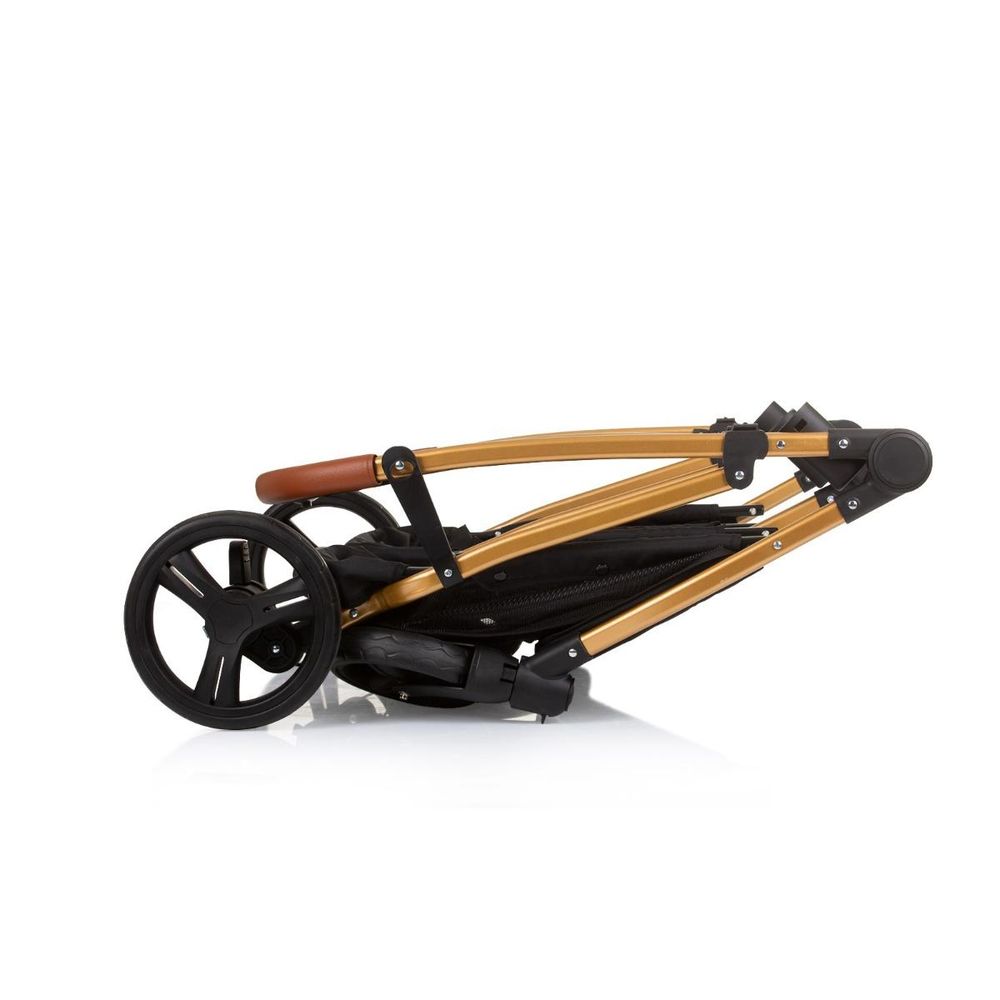 Chipolino Kolica za blizance Duo Smart Kbds02401Og, Obsidian/Gold slika 6