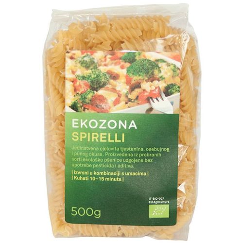 Ekozona tjestenina durum spirelli 500g slika 1