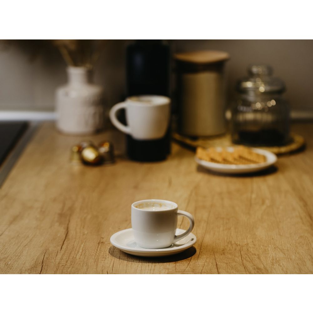 MOMENTO MINI, šolja i tacna za "espresso" kafu, 100 ml, bijela slika 2