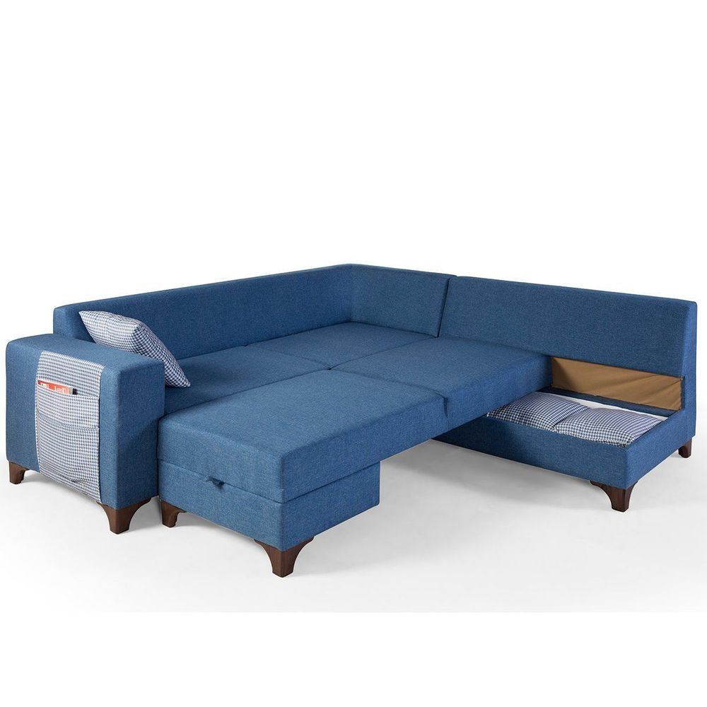 Ugaona Sofa Loft - Plava slika 3