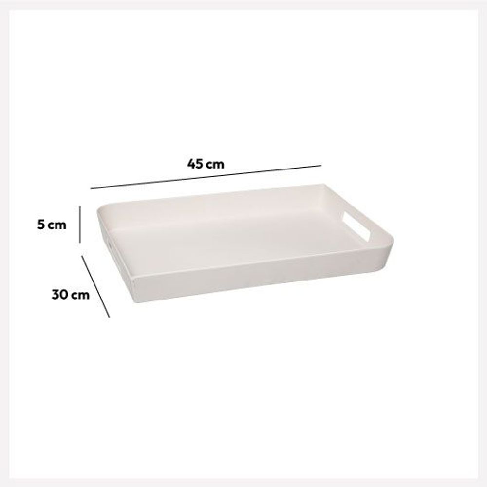 FIVE tacna MODERN - 45x30x5 cm - melamin - bijela slika 2