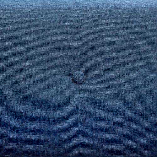 Dvosjed s presvlakom od tkanine 115 x 60 x 67 cm plavi slika 31