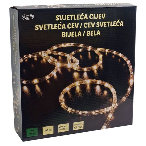 LED, svjetleća cijev, 20 m, svjetlo bijelo, funkcije slika 1