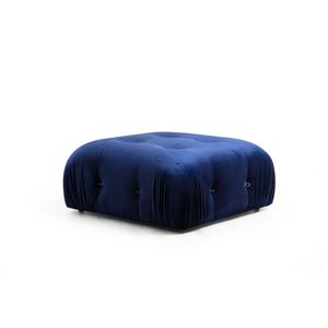 Atelier Del Sofa Tabure, Plava, Bubble Pouffe - Velvet Blue