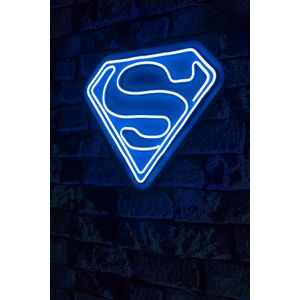 Wallity Ukrasna plastična LED rasvjeta, Superman - Blue