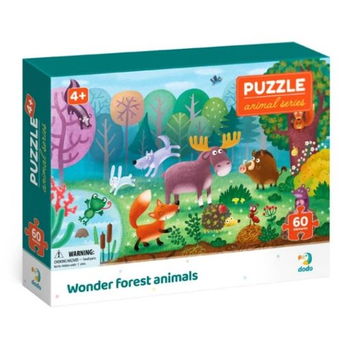 DODO Puzzle Čudesne Šumske Životinje, 60 komada slika 1