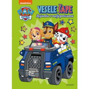 PAW PATROL VESELE ŠAPE BOJANKA S NALJEPNICAMA