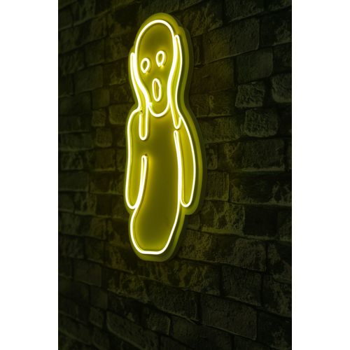Wallity Ukrasna plastična LED rasvjeta, Scream - Yellow slika 12