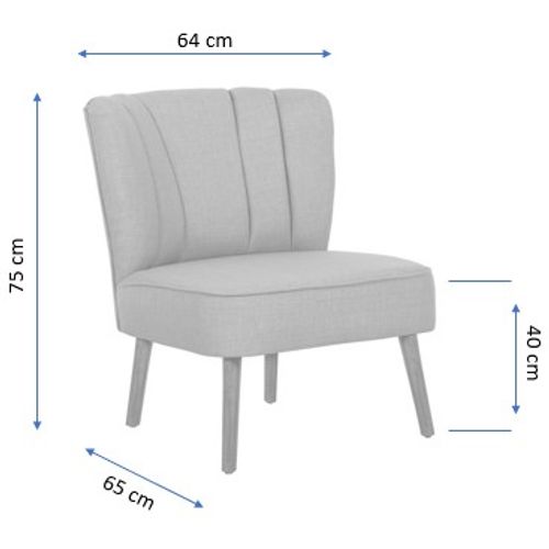 Monn Way - Grey Grey Wing Chair slika 5