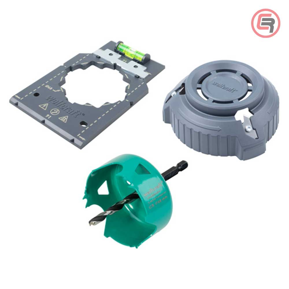 Wolfcraft Set Za Postavljanje Razvodnih Kutija / 3 dijelni - 5897000 slika 1