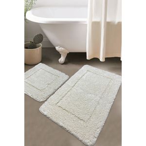 Wolle - 01 Ecru Bathmat Set (2 Pieces)