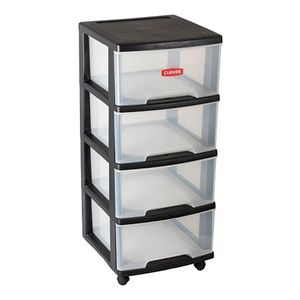 Curver ladicar s 4 ladice 4x20L prozirni