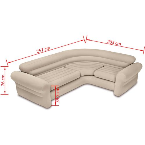 Intex Kutna Sofa / Kauč na Napuhavanje 257x203x76 cm 68575NP slika 9