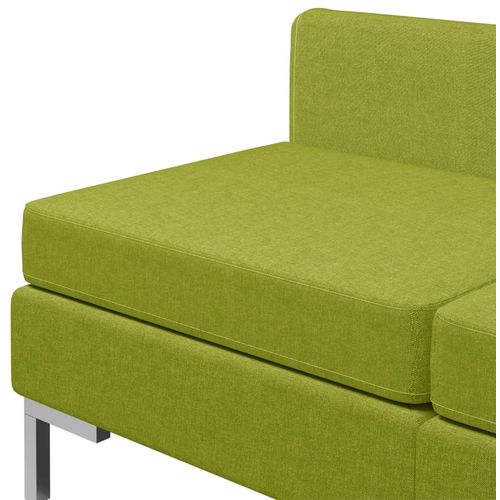 5-dijelni set sofa od tkanine zeleni slika 6