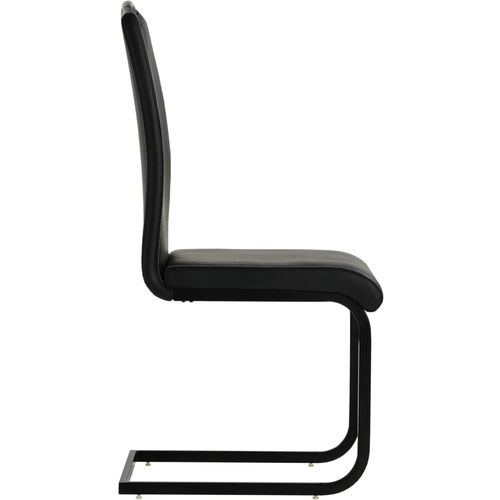 Konzolne blagovaonske stolice od umjetne kože 6 kom crne slika 29