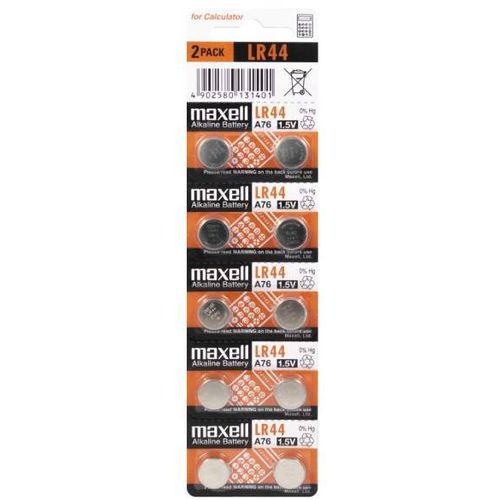 Maxell alk. dugm. baterija LR44,10kom, 5x2 slika 1