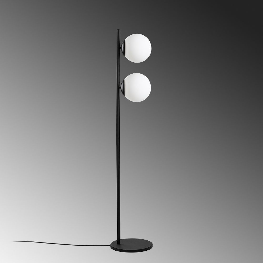 Dvoslojna Lampa za Pod - Crna slika 5