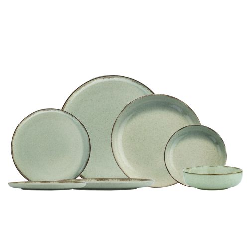 Hermia Concept Porculanski set tanjura 24 dijelni DINER GREEN, MOD24Y2730P03 slika 1