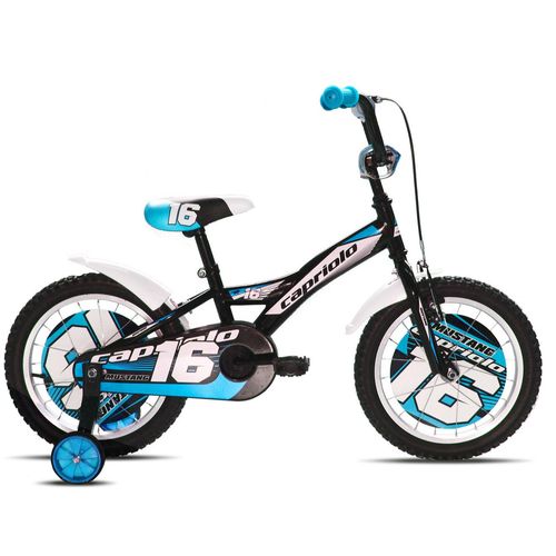 CAPRIOLO bicikl BMX 16"HT MUSTANG crno-plavo slika 2