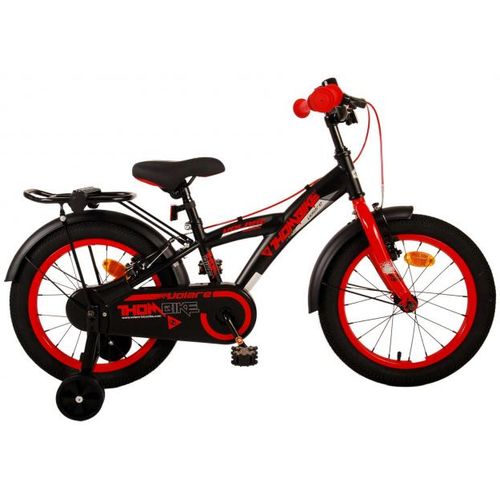 Dječji bicikl Volare Thombike 16" s dvije ručne kočnice crno-crveni slika 1