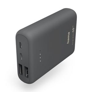 Hama "Supreme 10HD" power pack, 10000mAh, Tip C  1 x USB-C, 2 x USB-