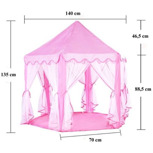 Šator za male princeze rozi slika 2