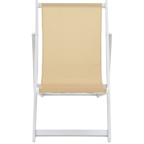 Sklopive stolice za plažu od aluminija i tekstilena 2 kom krem slika 24