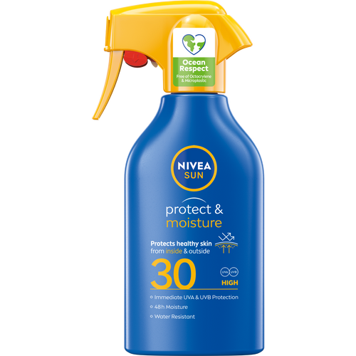 NIVEA SUN Protect & Moisture Trigger sprej za sunčanje SPF30, 270 ml slika 1