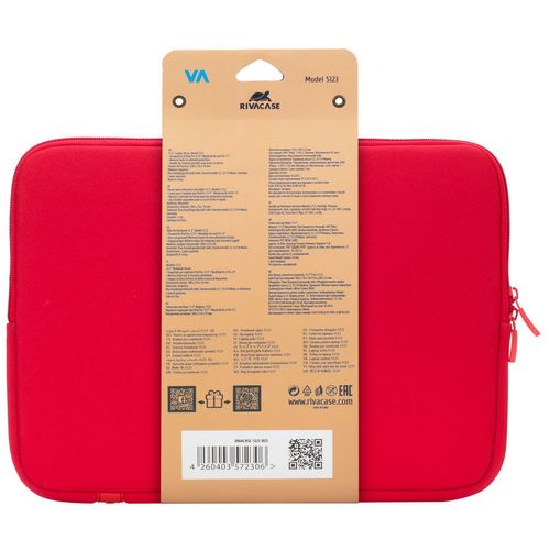 Torba RivaCase 13.3" Antishock 5123 Red MacBook 13 sleeve slika 5