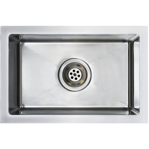 Ručno rađeni kuhinjski sudoper s cjedilom od nehrđajućeg čelika slika 22