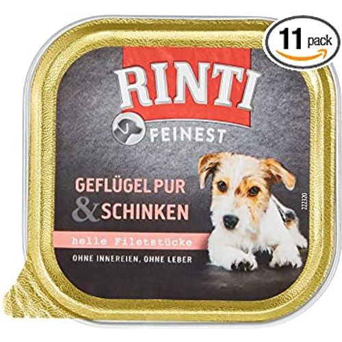 RINTI Finest mit Geflugel&Schinken, hrana za pse sa peradi i šunkom, 150 g slika 1