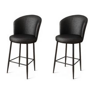 Uras - Crni Bar Stolac Set (2 Komada)
