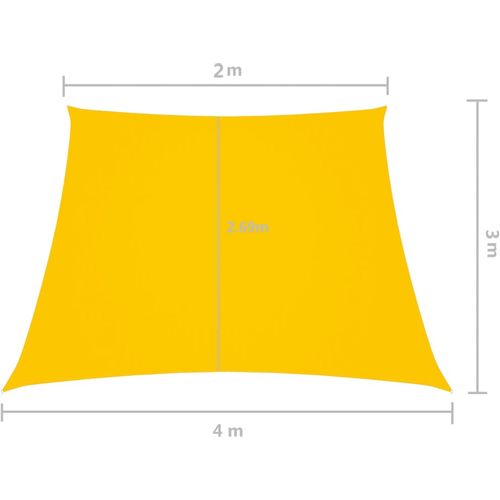 Jedro protiv sunca od tkanine Oxford trapezno 2/4 x 3 m žuto slika 12