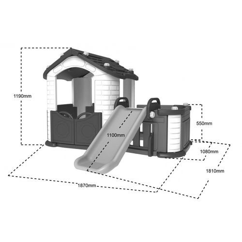 Set HOUSE 3u1 - zeleni - plastično dječje igralište slika 4