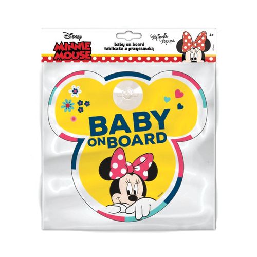 Znak Baby on board Minnie Mouse slika 2