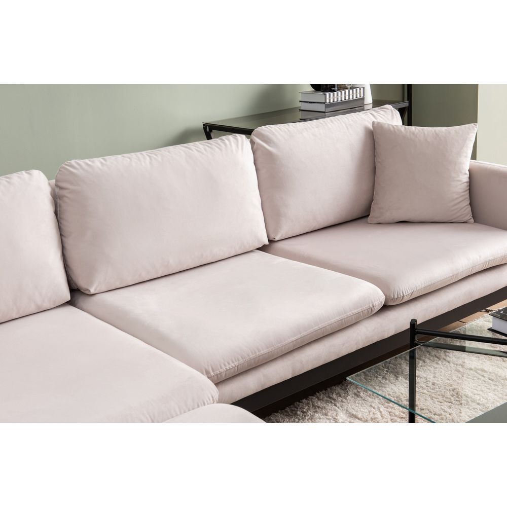 Reya - Ecru Ugaona Sofa slika 5