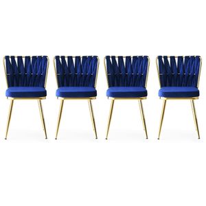 Kuşaklı - 209 V4 Gold
Navy Blue Chair Set (4 Pieces)