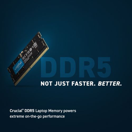 Crucial 32GB DDR5-4800 SODIMM Memorija za Laptop, PC5-38400 CL40, 1.1V slika 2