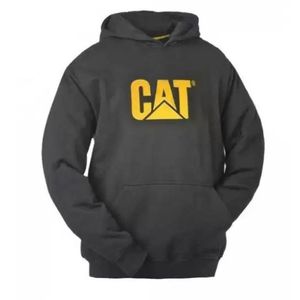 Muški pulover sa kapuljačom crni L CAT W10646