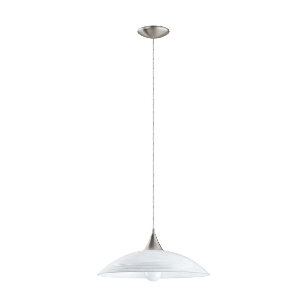 Eglo Lazolo Visilica 1x60W E27, Nikl-Mat sa Proširanim Staklom slika 1