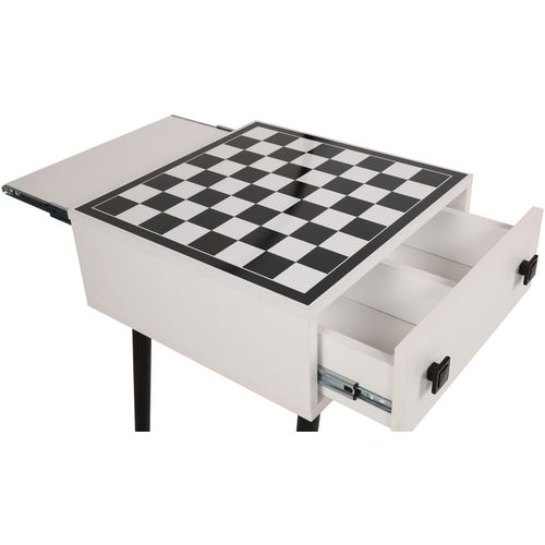 Woody Fashion Šahovski stol, Bijela boja Crno, Chesso - Black, White slika 10