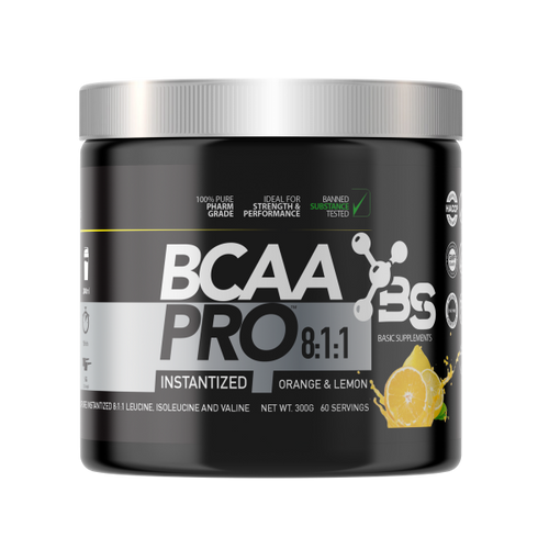 BCAA PRO 8:1:1 / 300GR BASIC SUPPLEMENTS -  Orange & Lemon slika 1