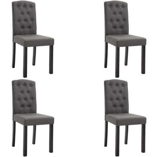 Blagovaonske stolice od tkanine 4 kom tamnosive slika 15