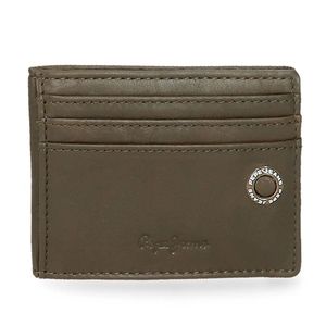 Pepe Jeans Kožni držač za kartice Badge 7370434 khaki