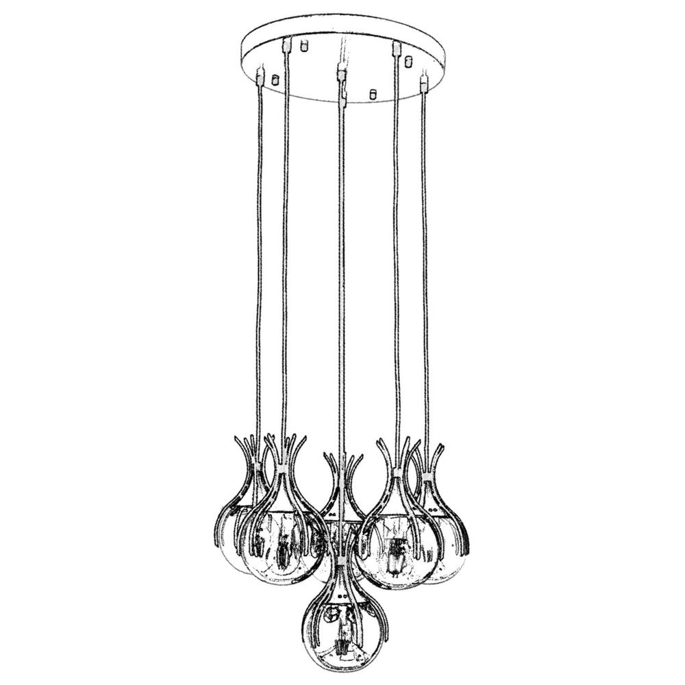 Luster AV-1766-6T-BSY u Crno-Bronzanoj Boji slika 2